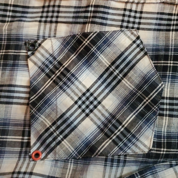 Drill Company Boys Plaid Shirt-Long Elbow Patch Sleeves-EUC-M (10/12) - Picture 2 of 9